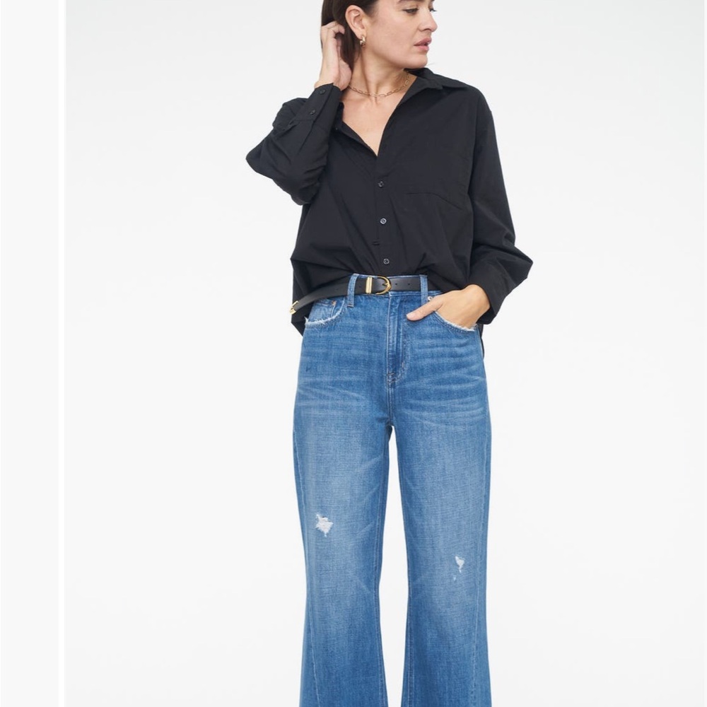 Pistola Ruby High Rise Palazzo Wide Leg Jeans Size 32 - Picture 10 of 14